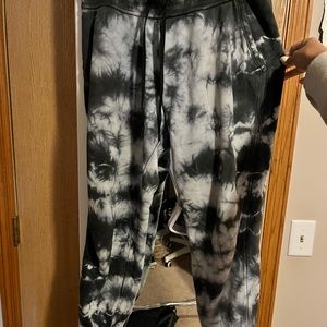 Lululemon Tie Dye Warm Down Joggers